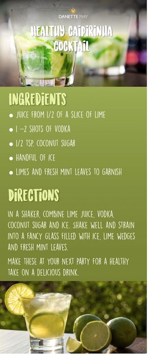 Alcohol diet, a Caipirinha docktail