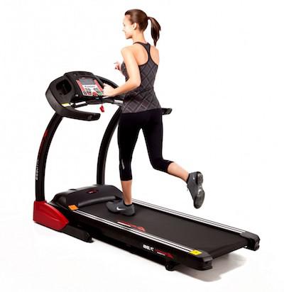 Treadmill running girl 
