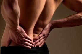 Sciatica in a man's back