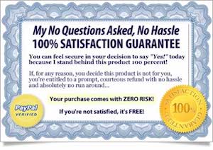 Guarantee for Sciatica cure product 