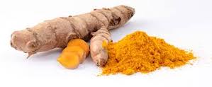 Turmeric root and gorund