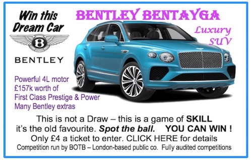 Win a Bentley Advert