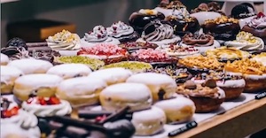 Breakfast Cakes on tray