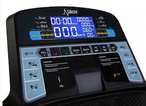 Incline trainer console