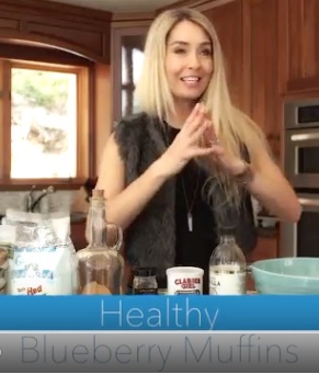 Danette May cooking Healthy Breakfast Muffins