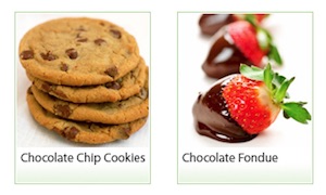 Desserts Cookies and Fonndue