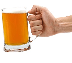Cheers glass of ale